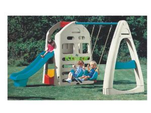 Baby Kids Children Indoor Outddor Plastic Wooden Garden Swing And Slide Trapeze