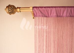 Purple  String Curtain with Lurex