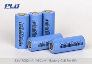 3.6V/3.7V 5000mAh NiCoMn(NCM) Battery Cell for EVs