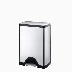 Stainless Steel Foot Pedal Trash Can Rubbish Bin