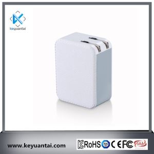 Keyuantai Foldable Leather 5V 4.5A 4 Port Multi USB Wall Chargers With Led(814/815)