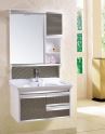 Wall Mounted Waterproof PVC Classic Bathroom Cabinet