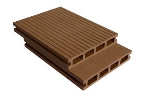 Fireproof Hollow WPC Deck Flooring Wood Plastic Composite Flooring Boards 145X25A