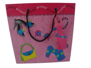 Wholesale Decorative Luxury Recyclable Fashion Coated Paper Gift Bags Handmade Coated Paper Gift Bags With Handles