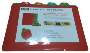 Wholesale Durable Non-Slip PP Plastic Flexible Cutting Boards Hot Sale Promotion Fruit Cutting Boards