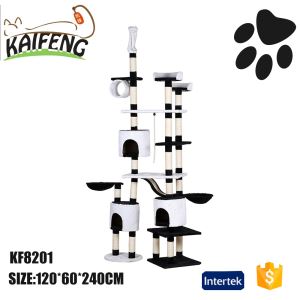 2016 Amazon KF8201 Indoor Cat Tower Scratcher Cat Activity Centre For Big Cats Scratching