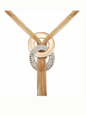 2017 New Design Rhinestone Pendant Long Chain Necklace Fashion Necklace for women (MY-00002)