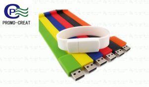 Custom USB3.0 Silicone Wristband/convenient Rubber Bracelet USB Flash Drive