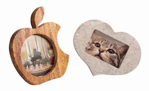 Marble/Granite Picture Frame Stone Inlay Table Deco Gift