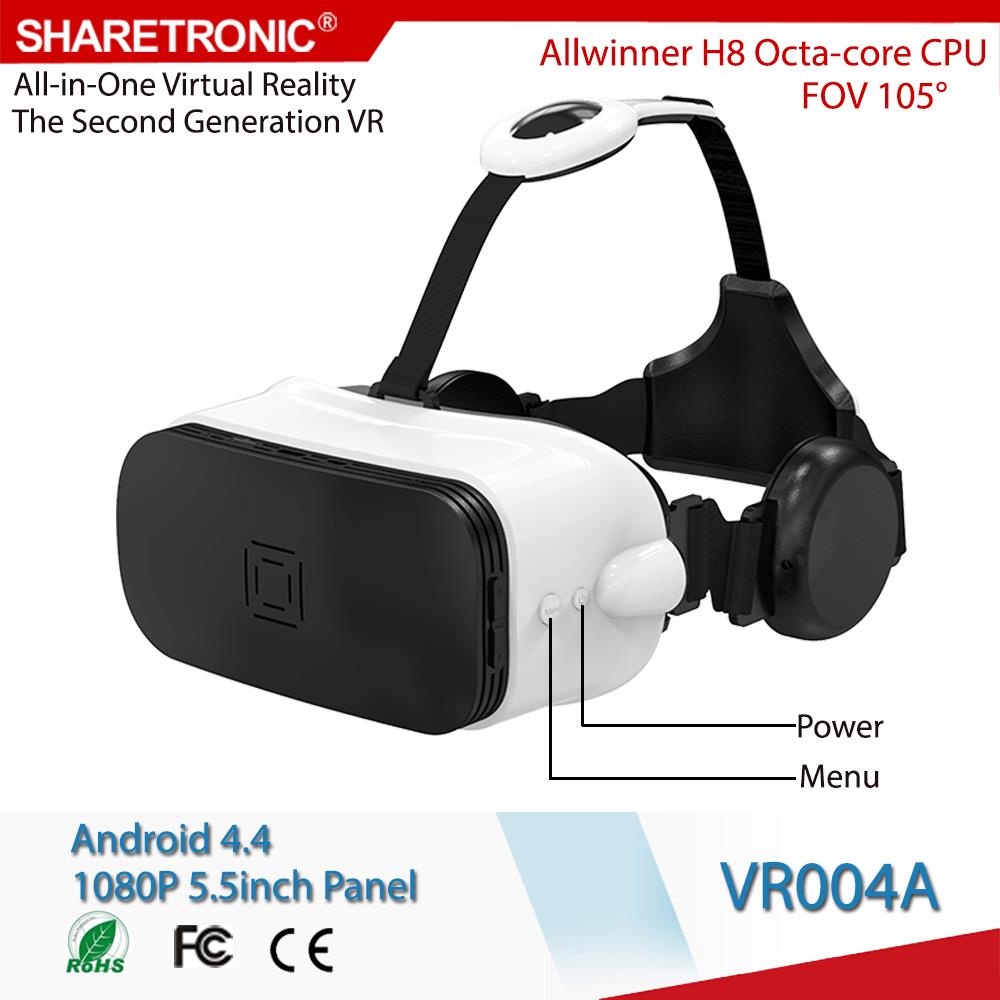 Vr Glasses 2nd Generation All In One Virtual Reality Headset 1080P 5.5inch Display With Good Price