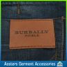 Fashion Design PU Leather Patch Labels for Jeans