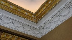 Architectural Decorative Synthesis Material PU Cornice Mouldings