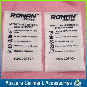 Factory Direct Satin Printed Label for Women Clothes