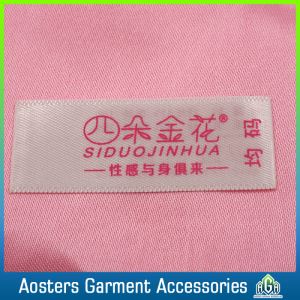 High Quality Satin Printed Label Washing Instructions for Textile