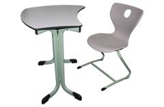 H1108e Metal Wood Material University Student Desk Chair