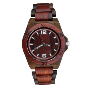New Design Black And Red Wood Watches