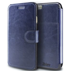 Blue Leather Case and Wallet for iPhone 6