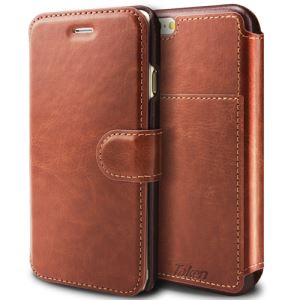 Brown Leather Case for iPhone 6 Wallet Cell Phone Case