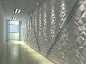 Cheap Price Relief Design 3D Effect German Interior Wallpaper 3D Wall Panel