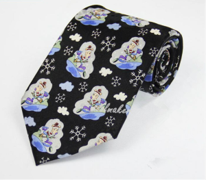 Hot Sale Cartoon Logo Polyester Neckties
