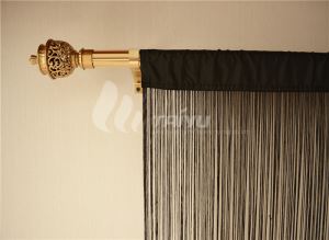Black String Curtain for Home Decor and Divider