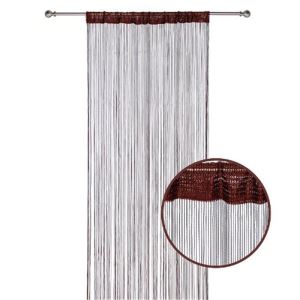 Coffee Warp Knitting String Curtain