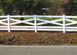 Hot Sale PVC 3 Rail Crossbuck Horse Fence