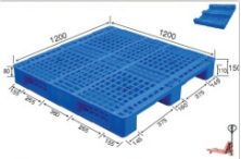 1200*1200*150mm Heavy Deck Rackable Plastic Pallet