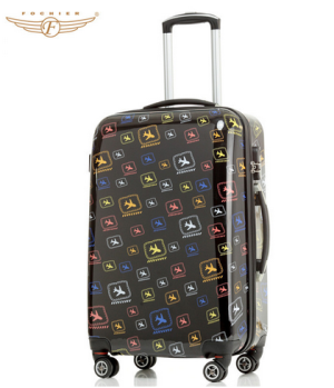 Lovely Airplane Print Pattern ABS PC Suitcase Sets