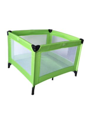 Simple Square Playpen for Babies with Four Feet with Four Side Mesh