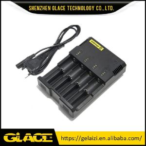 High Quality Intelligent New Nitecore I4 Charger with LCD Display 18650 Battery Charger