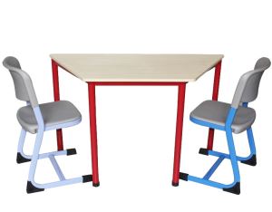 Ergonomic Student Desk Trapezoid School table