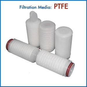 Absolute Rated PTFE Filter Cartridges for Gas Sterilization/removing Bacteria