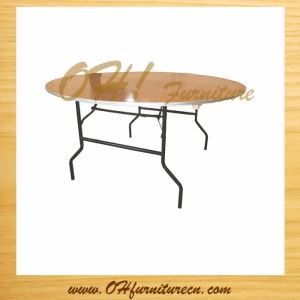 6FT Round Wooden Folding Tables Wholesale for Banquet Party Event