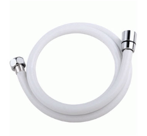 Plastic Coated White PVC Flex Plumbing Shower Hose Replacement Bath Taps1.25M/1.5M Long 1/2inch