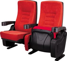 Low Back Elegant Comfortable Fabric Push Back Rocker Cinema Seating for Movie Theater
