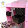 (TK014) Pink Role Play Wood Toy Kitchen Set with Clock/microwave Oven/wood Toy with Accessories/little Cook's Play Set for Wholesale