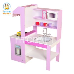 (TK027)Gourmet Wooden Toy Kitchen Set with Special Construction/cook's Corner Play Kitchen Set with Accessories/assembly Wooden Toy Kitchen