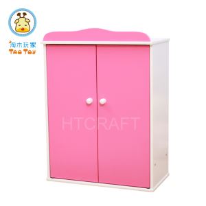 (TA007) Pink&white Doll Armoire with Drawer/doll Wardrobe/doll Closet with Drawer