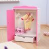 (TA007) Pink&white Doll Armoire with Drawer/doll Wardrobe/doll Closet with Drawer
