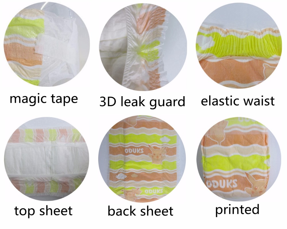 OEM baby waterproof paper diaper factory disposable baby diapers
