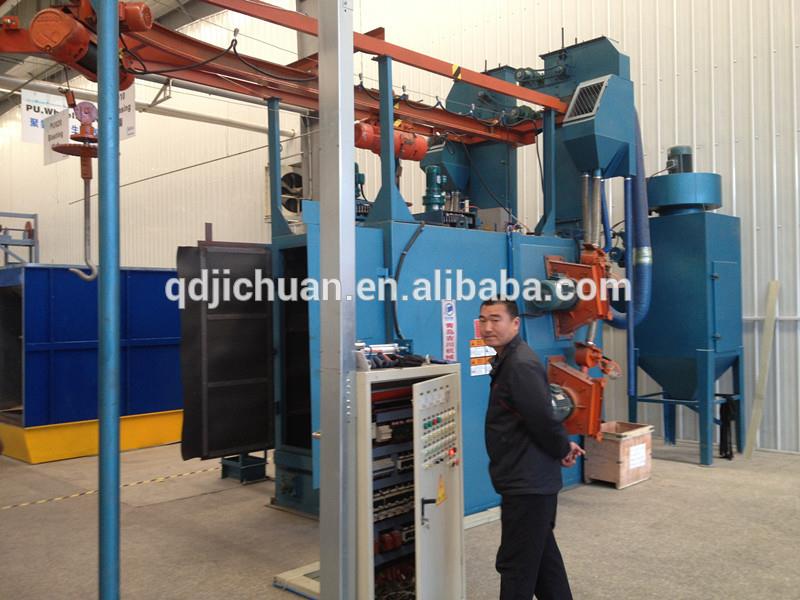 hook type shot blasting machine/shot blast cleaning machine in qingdao manufacturer