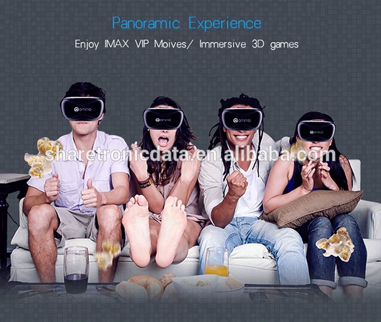 2016 Best 3d virtual reality glasses vr 3d glasses 1080P screen with very cheap price