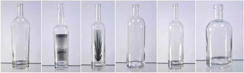 High Clear Glass Bottle, Liquor Bottle 750ml (2761)