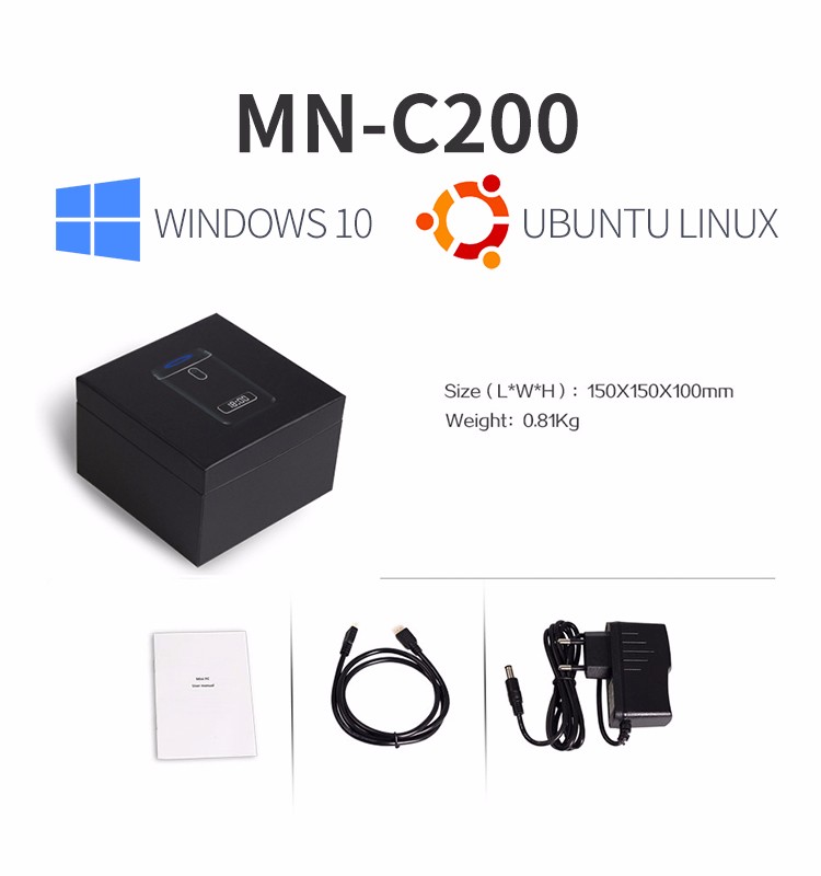 New home mini pc 4g/64g z8300 mini pc with 4g ram, built-in MIC and D3.5mm head phone