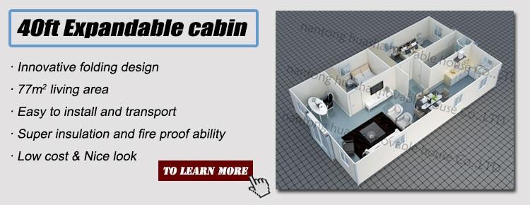 Cheap and insulated prefab transportable foldable cabins design