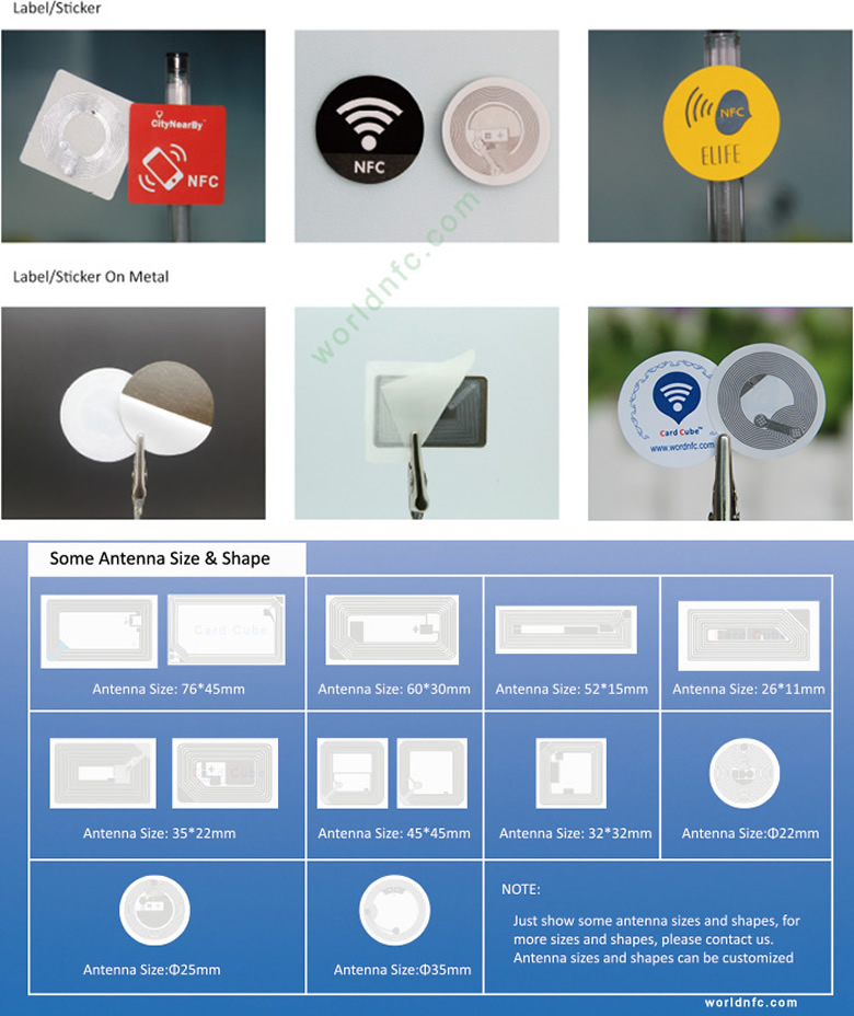 RFID Tag for metal Size