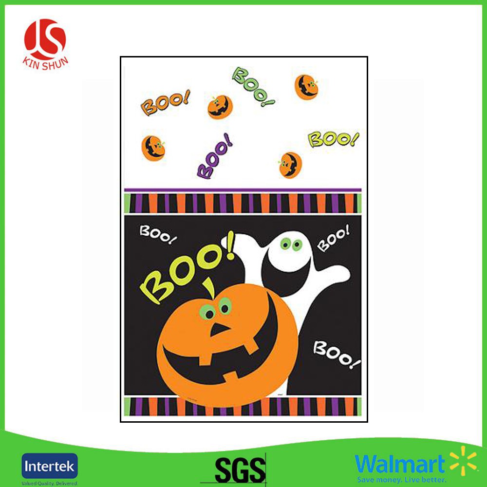Halloween Revelry Use Disposable Plastic Table Cloth