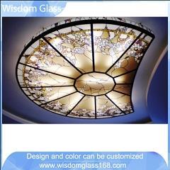 stained glass roof ceiling dome-1