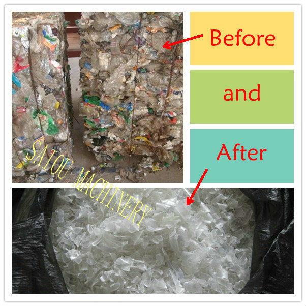 Waste PET bottle plastic recycling machine